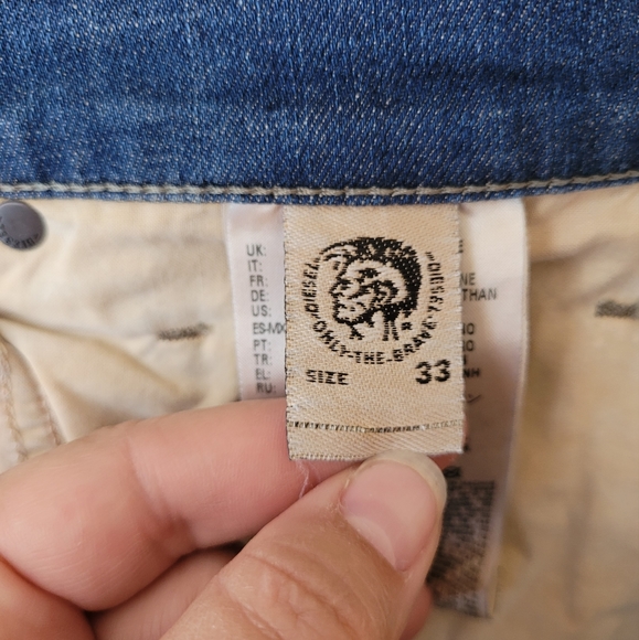 Diesel Industry Men's D-STRUKT-G tapered denim/coated denim premium jeans sz 33" - Picture 4 of 12